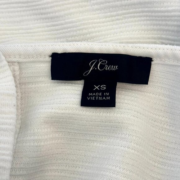 J Crew Women's Bell-Sleeve Cream Tiered Ruffles Top Size XS - Picture 7 of 7